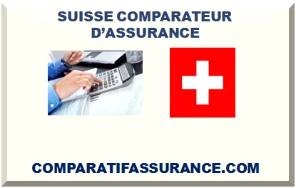 SUISSE COMPARATEUR D’ASSURANCE 2026